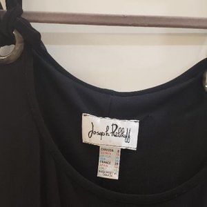 Joseph Ribkoff Maxi Sleeveless Little Black Dress With Resin Grommets Size 8